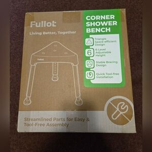 Fullot Corner Shower Bench Open Box Inspected